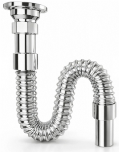 Körüklü Lavabo Sifonu Lux Krom